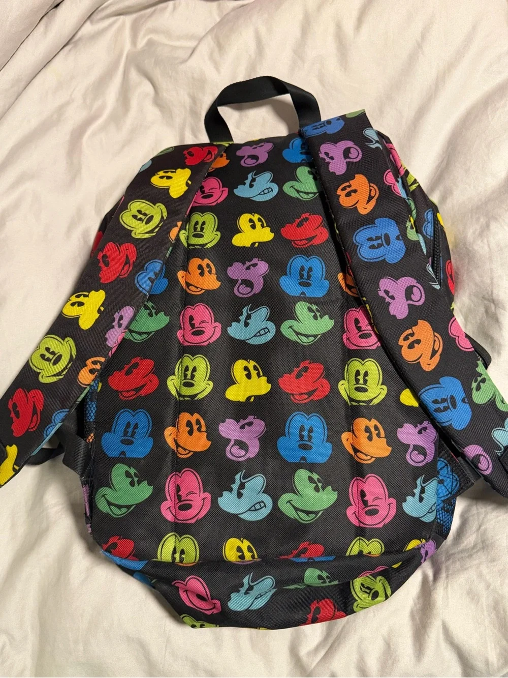 Disneyland resort Black Multicolor Mickey Faces Backpack